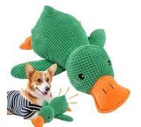 Canard apaisant pour chien - Jouet à mâcher Quack-Quack | Peluche interactive avec couineur, oreiller de canards d'intérieur, jouets à mâcher pour chiens de petite, grande et moyenne taille