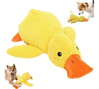 Canard apaisant pour chien, oreiller apaisant en forme de canards doux, jouet interactif pour chien avec couineur doux, jouets interactifs pour chiens à mâcher agressifs