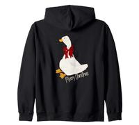 Canard Assis Merry Christmas Sweat à Capuche