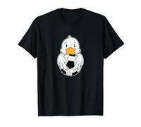 Canard avec Ballon de Football T-Shirt Graphique avec Valeur