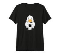 Canard avec Ballon de Football T-Shirt Haut de Gamme