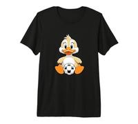 Canard avec Ballon de Football T-Shirt Haut de Gamme