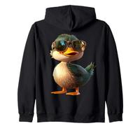 Canard avec Lunettes de Soleil Canard Colvert Caneton Héron Sweat à Capuche