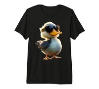 Canard avec Lunettes de Soleil Canard Colvert Caneton Héron T-Shirt Haut de Gamme