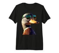 Canard avec Lunettes de Soleil Canard Colvert Caneton Héron T-Shirt Haut de Gamme