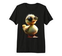 Canard avec Lunettes de Soleil Canard Colvert Caneton Héron T-Shirt Haut de Gamme