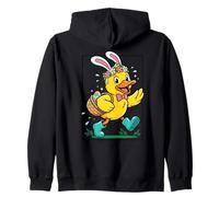 Canard avec Panier de Pâques Mignon Animal printanier Sweat à Capuche