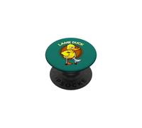 Canard boiteux drôle Canard Mignon sur des béquilles PopSockets PopGrip Adhésif