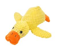 Canard calmant pour chien - Jouet à mâcher en peluche jaune pour chien, le canard calmant doux, jouet interactif froissé pour chien, jouet pour soulager l'ennui, jouet couineur pour chiens de