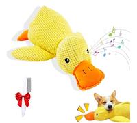 Canard calmant pour chiens, jouet pour chien jaune 2026, très interactif, émet un grincement pour apaiser les chiens. Doux et durable, convient pour les chiens et chiots de petite et moyenne taille (S
