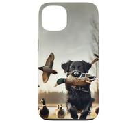 Canard Chasse Chien Chasseur Labrador Noir Coque pour iPhone 13