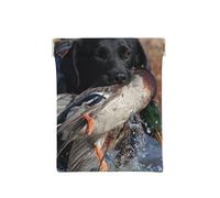 Canard Chasse Labrador Chien Cool Noir Chiot Animal, Sac de Rangement pour Femmes, Portefeuille supérieur à Presser, Petit Porte-Monnaie, Pochette de Changement