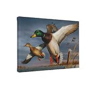Canard colvert peinture sans cadre 50,8 x 76,2 cm (horizontal) pour décoration murale de salon