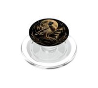 Canard colvert rétro Pleine Lune forêt Amoureux de la Faune PopSockets PopGrip pour MagSafe