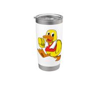 Canard Coureur Course Sport Gobelet isotherme en acier inoxydable double paroi