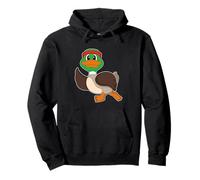 Canard Coureur Course Sport Sweat à Capuche