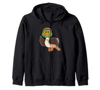 Canard Coureur Course Sport Sweat à Capuche