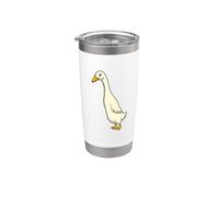 Canard coureur indien Kawaii Gobelet isotherme en acier inoxydable double paroi