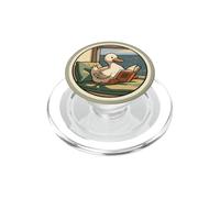 Canard crème dans Un Coin de Lecture pour Les Amateurs de Livres, Les lecteurs Kindle PopSockets PopGrip pour MagSafe