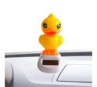 Canard Dansant À Énergie Solaire - Modèle De Jouet Solaire En ABS, Charmante Figurine D'animal Animé, Ornement Jaune Vif Alimenté Par Le Soleil, Décoration Amusante Pour Le Jardin | Pot De Fleur Burea