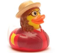 Canard de bain hipster I Canard de bain I L : 7 cm I avec porte-clés canard de bain en kit