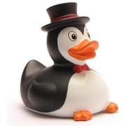 Canard de bain I Canard de bain I Pingouin - L : 8,5 cm I avec porte-clés canard de bain en kit