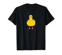 Canard de Dessin animé Coquin avec Regard provoquant Sarcasme drôle T-Shirt Graphique avec Valeur, Homme, Noir, M