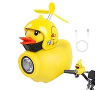 Canard de guidon de moto, corne de canard,Haut-parleur Canard Cloche - Corne de canard de moto, corne de gazouillis de canard mignon avec hélice et lumière pour adultes cyclisme en plein air