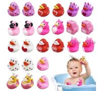 Canard De La Saint-Valentin, Jouet Mignon Créatif en 24 Pièces Petit, Jeu De Natation Et d'eau, pour École Fête À La Maison Et Famille Amusement Et Célébration