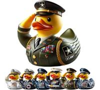 Canard de l'armée armée, canard commémoratif des anciens combattants,canards en résine des forces armées,ornement de bureau,cadeaux pour la fête des anciens combattants,décoration de fête de voiture