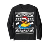 Canard de Noël Amusant en Caoutchouc pour Le Bain Manche Longue