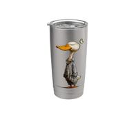 Canard de somnambulisme amusant en pyjama Gobelet isotherme en acier inoxydable double paroi