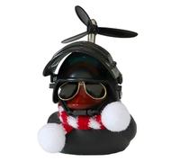 Canard de Tableau de Bord de Noël - Décoration Mignonne en Caoutchouc de Dessin animé | Autocollant Double Face pour Un Placement Facile, décoration Festive de Voiture | Parfait pour Les , la