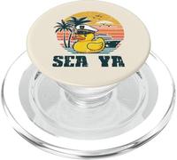 Canard de Vacances en Caoutchouc Captain Sea Ya Cruise pour Hommes, Femmes, Enfants PopSockets PopGrip pour MagSafe