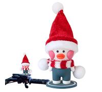 Canard de voiture, canard en caoutchouc pour voiture, décoration de tableau de bord de voiture de canard pour décoration de Noël et décoration de la maison avec chapeau