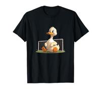 Canard Doux avec But de Football T-Shirt