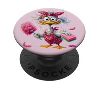 Canard drôle ménage Femme de ménage Femmes au Foyer PopSockets PopGrip Adhésif