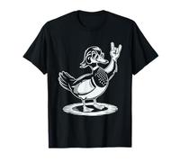 Canard en Bois Punk Rock Rocker Heavy Metal T-Shirt