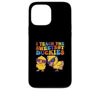 Canard en Caoutchouc avec Inscription « I Teach The Sweetest Duckies » Coque pour iPhone 13 Pro Max