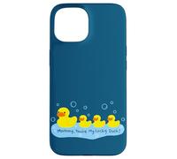 Canard en Caoutchouc avec Inscription « Mommy You're My Lucky Duck » Coque pour iPhone 15