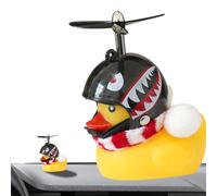 Canard en caoutchouc de Noël pour voiture | Décorations de tableau de bord de voiture de canard pour décoration de Noël et décoration de la maison avec chapeau