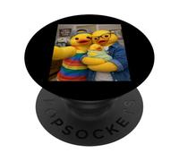Canard en Caoutchouc Ducky Deux Mamans Vie Selfie fête des mères Nouveau-né PopSockets PopGrip Adhésif
