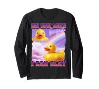 Canard en Caoutchouc Funny Meme Internet Culture Gen Z Manche Longue