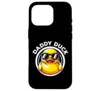 Canard en Caoutchouc Humoristique avec Inscription « Daddy Duck Dad I Love Ducks » Coque pour iPhone 16 Pro
