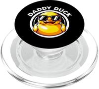 Canard en Caoutchouc Humoristique avec Inscription « Daddy Duck Dad I Love Ducks » PopSockets PopGrip pour MagSafe