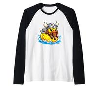 Canard en Caoutchouc Viking - Caneton en Caoutchouc pour Amoureux des Canards Manche Raglan