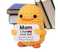 Canard en crochet - inspirante fabriquée à la main pour , adolescents, adultes, voyages, bureau, coiffeuse, table d'étagère, maison, collectionneurs