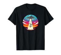 Canard enlevé extraterrestre vaisseau spatial chasse chasseur chasse abductoin T-Shirt