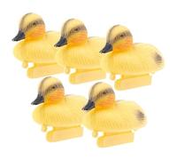 Canard flottant jaune - Flotteur en polyéthylène durable de 8 cm | Décoration réaliste de bassin - Ornement flottant sculpté exquis pour jardins, piscines et lacs, parfait pour les amateurs de nature