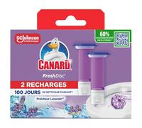 Canard Fresh Disc Recharges Fraîcheur Lavande - Bloc Sans Cage Nettoyant WC - 2 Recharges